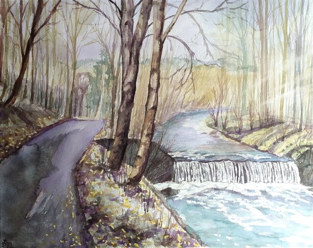 Jaro u horního splavu