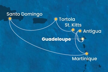 Costa Fascinosa - Nizozemské Antily, Panenské o. (britské), Dominikán.rep. (Pointe-a-Pitre)