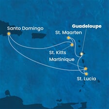 Costa Fascinosa - Nizozemské Antily, Dominikán.rep. (Pointe-a-Pitre)