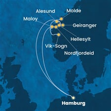 Costa Favolosa - Německo, Norsko (Hamburk)