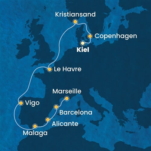 Trasa plavby CDI-KEL11A09