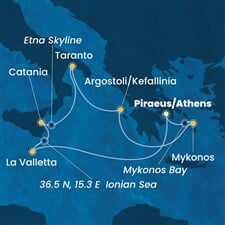 Costa Fascinosa - Řecko, Malta, Itálie (z Pirea)