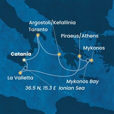 Costa Fascinosa - Itálie, Řecko, Malta (Catania)