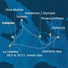 Costa Fascinosa - Itálie, Řecko, Malta (Catania)