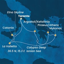 Costa Fascinosa - Řecko, Malta, Itálie (Taranto)