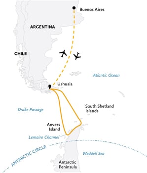 Trasa plavby QE-ULT130008