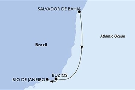 MSC ARMONIA - Brazília (a Salvador de Bahia-ből)