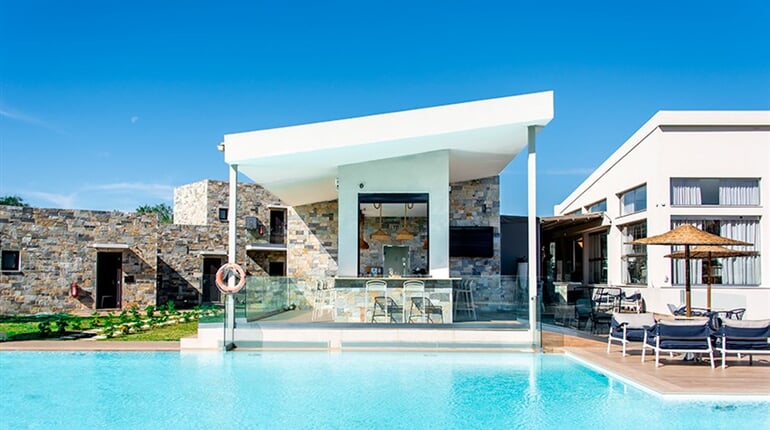 Hotel Golden Sun Resort & Spa: fotografie vybavení exteriérů a interiérů ubytování.