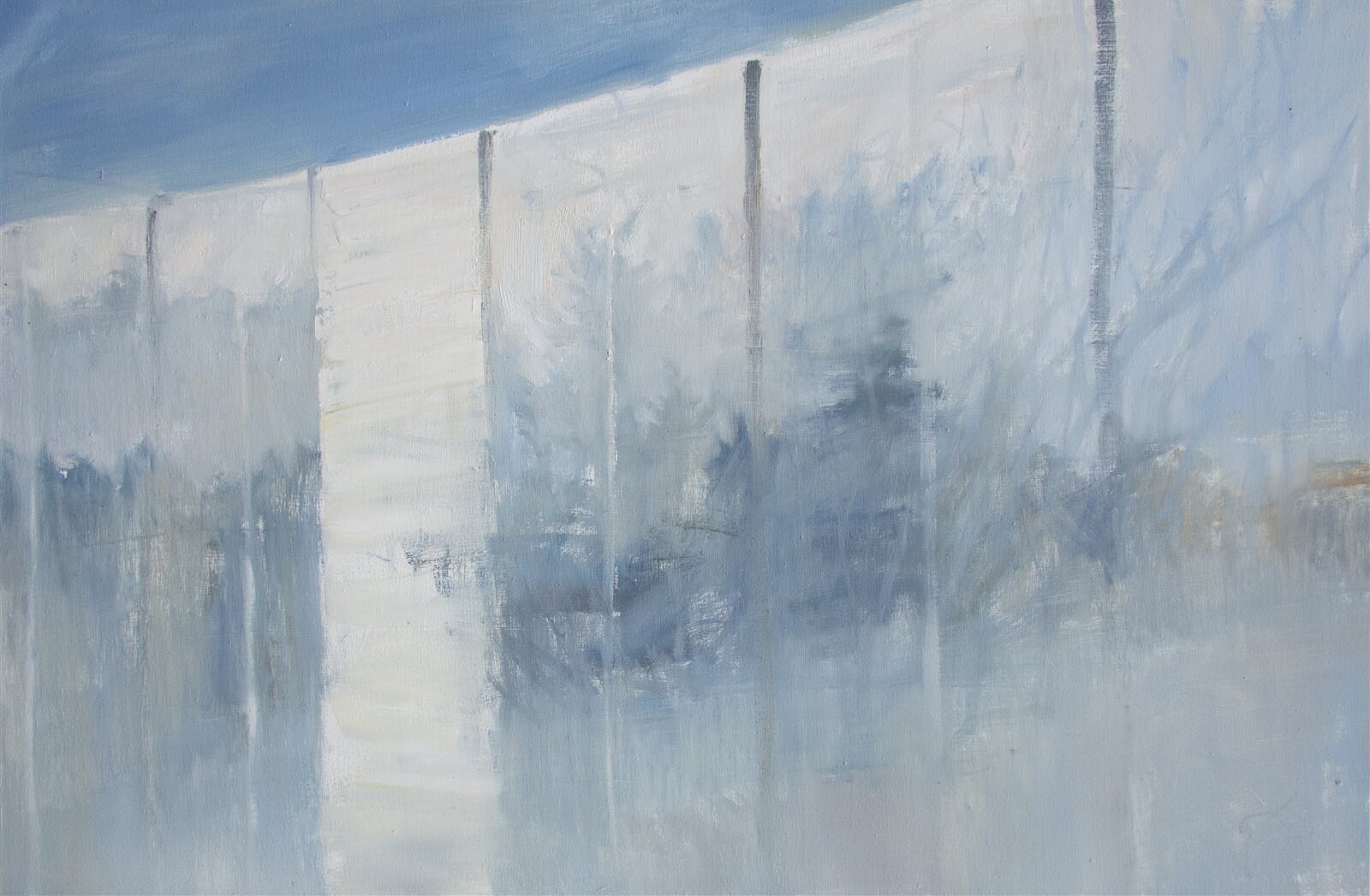 Adéla Topolová: Za zdí, 80 × 120 cm