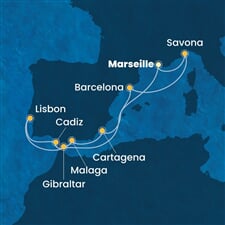 Costa Favolosa - Francie, Španělsko, Velká Británie, Portugalsko, Itálie (z Marseille)