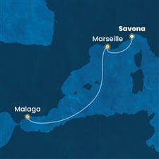 Costa Fascinosa - Itálie, Francie, Španělsko (ze Savony)