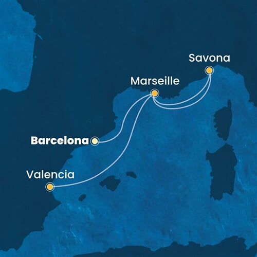 Trasa plavby CPA-BCN04A4C