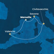 Costa Pacifica - Francie, Španělsko, Itálie (z Marseille)