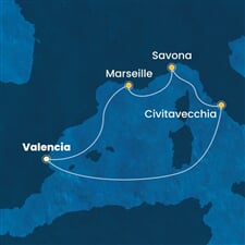 Costa Pacifica - Španělsko, Itálie, Francie (Valencie)