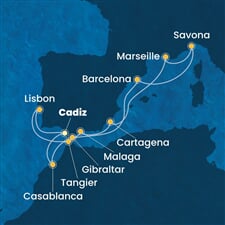 Costa Diadema - Španělsko, Portugalsko, Velká Británie, Francie, Itálie, ... (Cadiz)