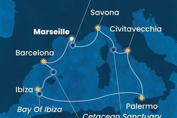 Costa Toscana - Francie, Španělsko, Itálie (z Marseille)