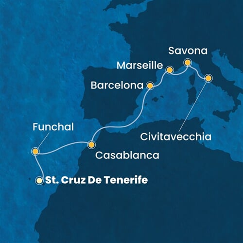 Trasa plavby CFO-TCI08A01