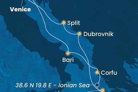Costa Deliziosa - Itálie, Řecko, Chorvatsko (z Benátek)