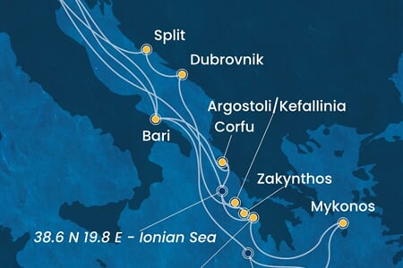 Costa Deliziosa - Itálie, Řecko, Chorvatsko (z Benátek)