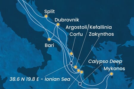 Costa Deliziosa - Itálie, Řecko, Chorvatsko (z Benátek)