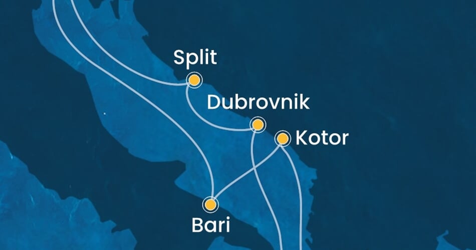 Trasa plavby CDE-TRS07A0L