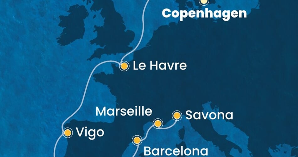 Trasa plavby CDI-CPH11A0B