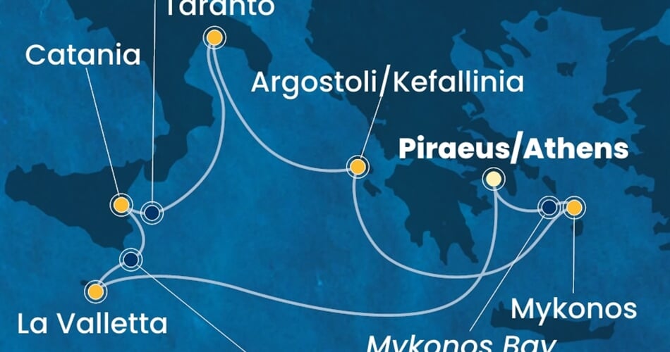 Trasa plavby CFS-ATH07A1C