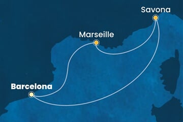 Costa Fascinosa - Španělsko, Francie, Itálie (z Barcelony)