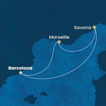 Trasa plavby CFS-BCN04A48