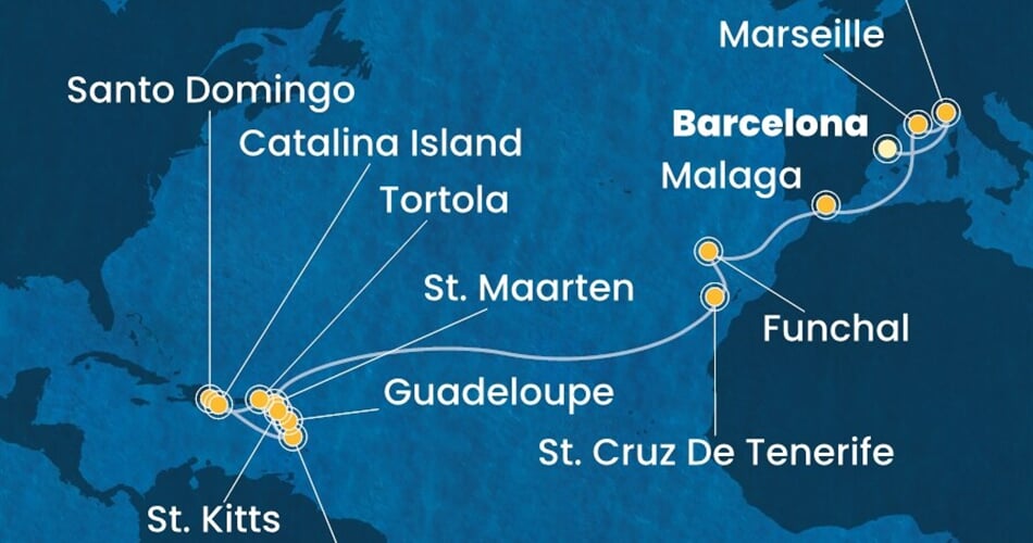 Trasa plavby CFS-BCN23A0H