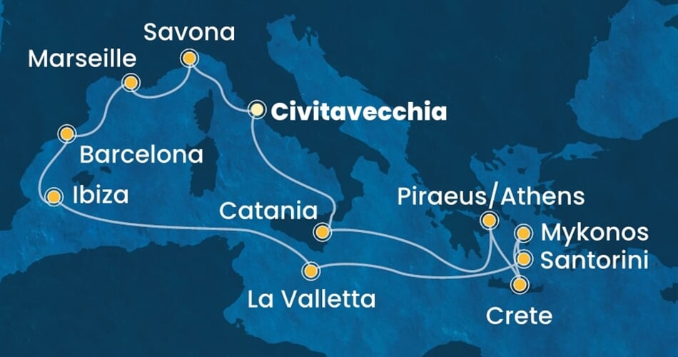 Trasa plavby CFS-CIV14A1V