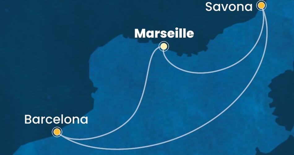 Trasa plavby CFS-MRS03A25