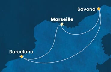 Costa Fascinosa - Francie, Itálie, Španělsko (z Marseille)