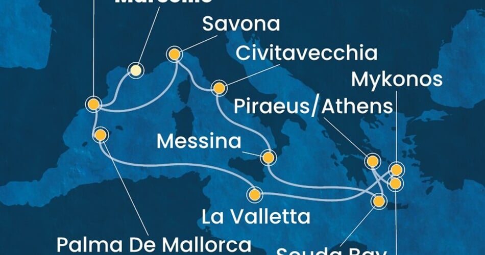 Trasa plavby CFS-MRS16A0J