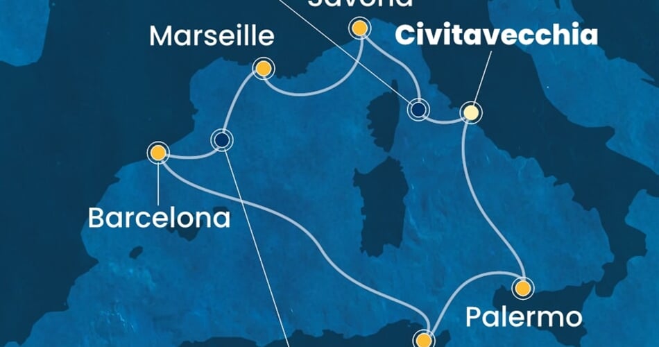 Trasa plavby CPA-CIV07A5S
