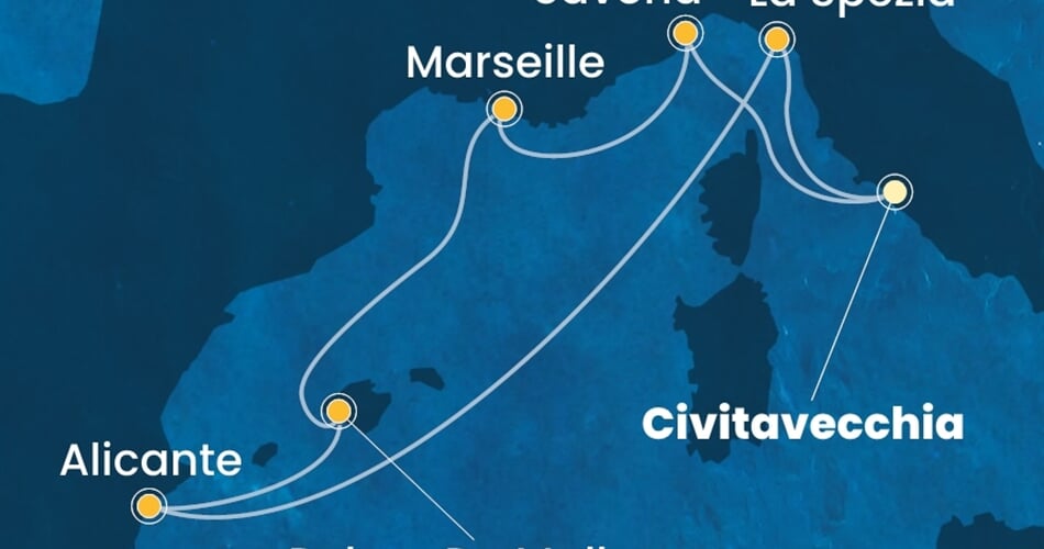 Trasa plavby CPA-CIV07A60
