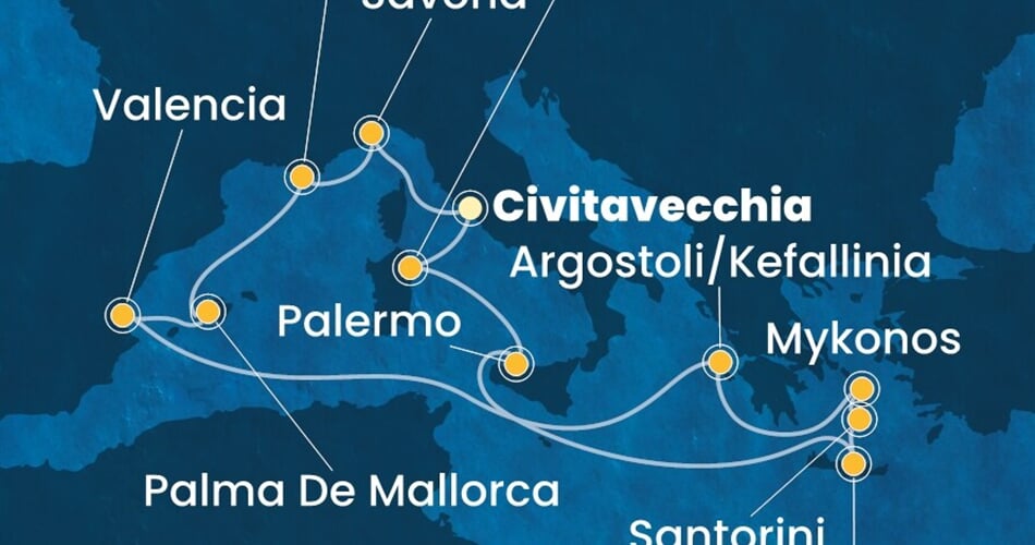 Trasa plavby CPA-CIV14A23
