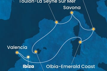 Costa Pacifica - Španělsko, Itálie, Francie (Ibiza)