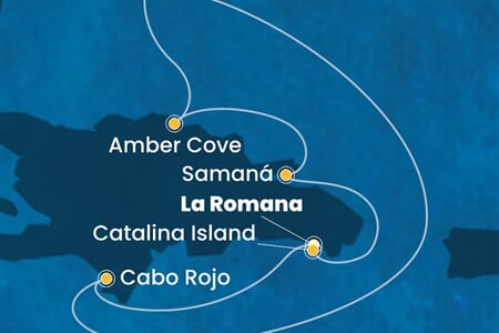 Costa Pacifica - Dominikán.rep., Turks a Caicos (z La Romana)