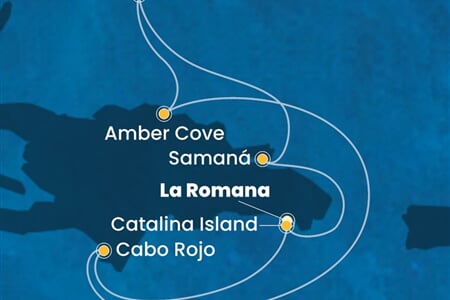 Costa Pacifica - Dominikán.rep., Turks a Caicos (z La Romana)