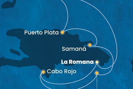 Costa Pacifica - Dominikán.rep., Turks a Caicos (z La Romana)