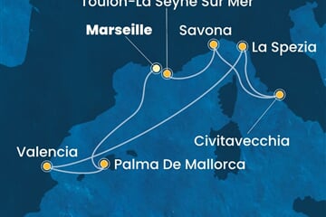 Costa Pacifica - Francie, Španělsko, Itálie (z Marseille)