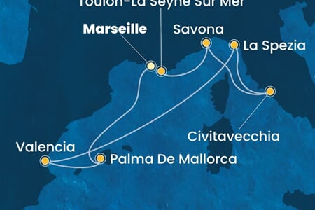 Costa Pacifica - Francie, Španělsko, Itálie (z Marseille)