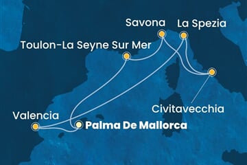 Costa Pacifica - Španělsko, Itálie, Francie (Palma de Mallorca)