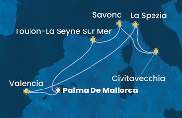 Costa Pacifica - Španělsko, Itálie, Francie (Palma de Mallorca)