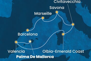 Costa Pacifica - Španělsko, Itálie, Francie (Palma de Mallorca)