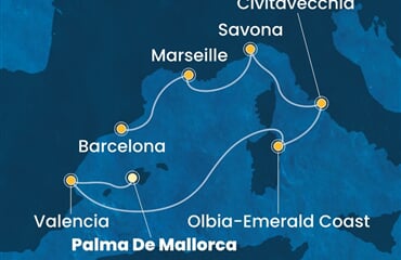 Costa Pacifica - Španělsko, Itálie, Francie (Palma de Mallorca)