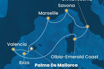 Costa Pacifica - Španělsko, Itálie, Francie (Palma de Mallorca)