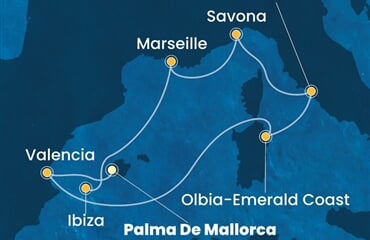 Costa Pacifica - Španělsko, Itálie, Francie (Palma de Mallorca)