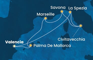 Costa Pacifica - Španělsko, Itálie, Francie (Valencie)